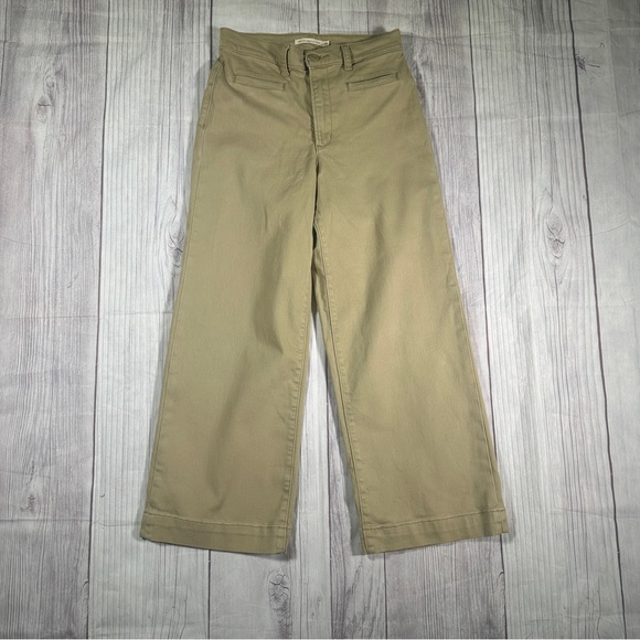 Women’s Levi’s Ribcage Wide Leg Cropped Pants Size 26 x 26 - Picture 6 of 9